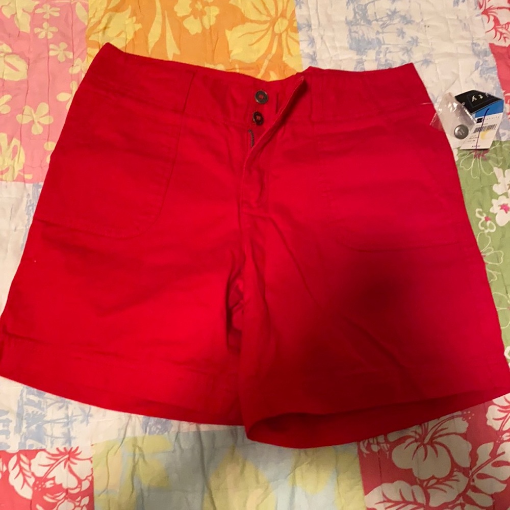 Relativity red Bermuda shorts